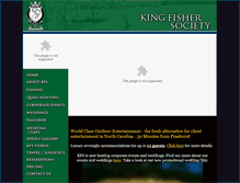 Tablet Screenshot of kingfishersociety.com